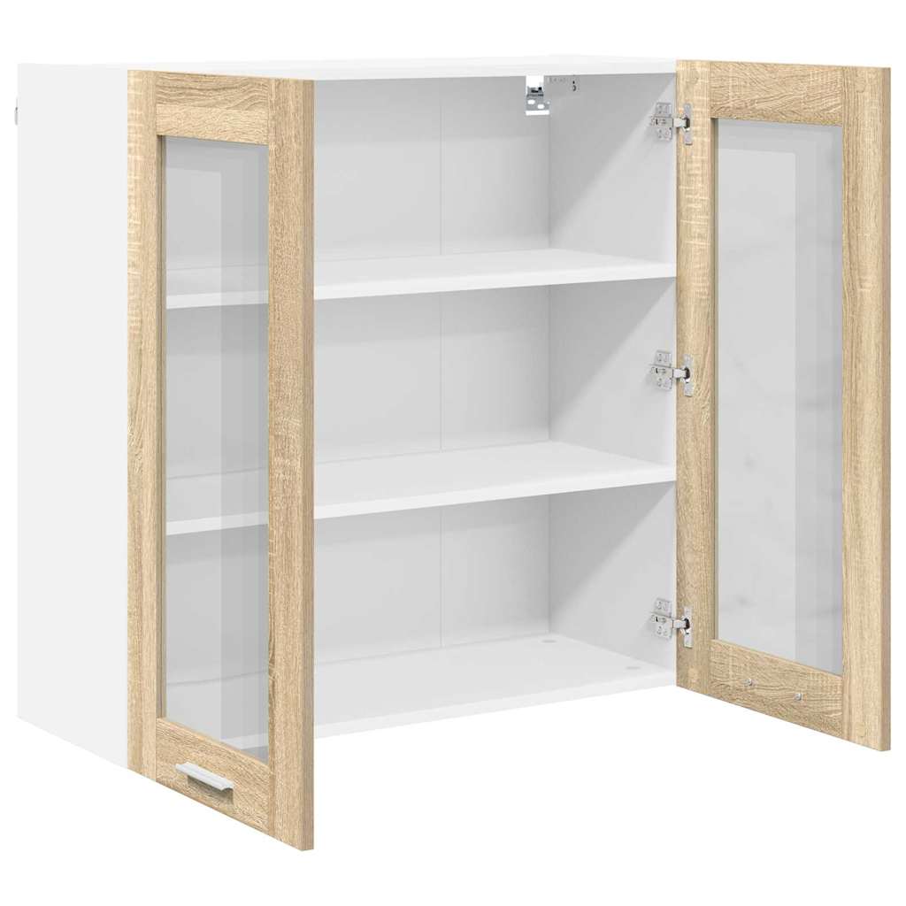 Hengende skap med dør Sonoma eik 80 x 31 x 80 cm Konstruert tre