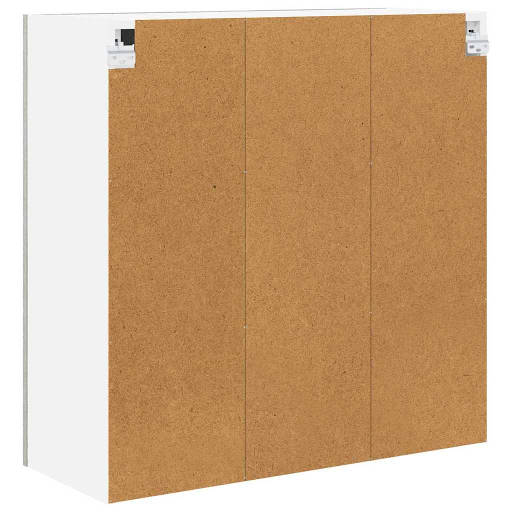 Hengende skap med dør Betonggrå 80 x 31 x 80 cm Konstruert tre