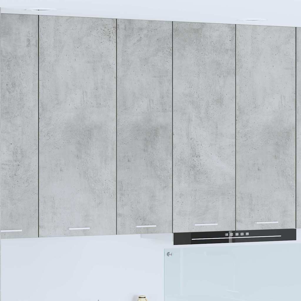 Hengende skap med dør Betonggrå 30 x 31 x 100 cm Konstruert tre