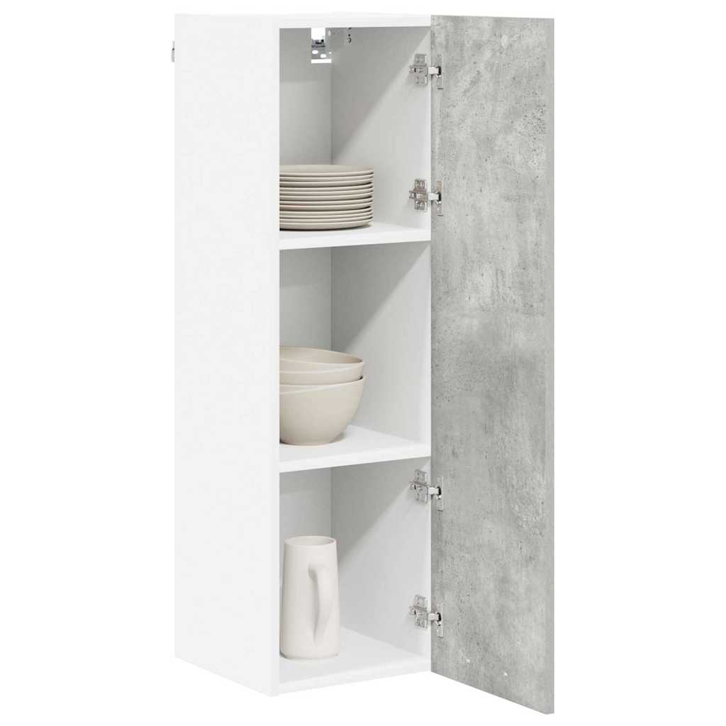 Hengende skap med dør Betonggrå 30 x 31 x 100 cm Konstruert tre