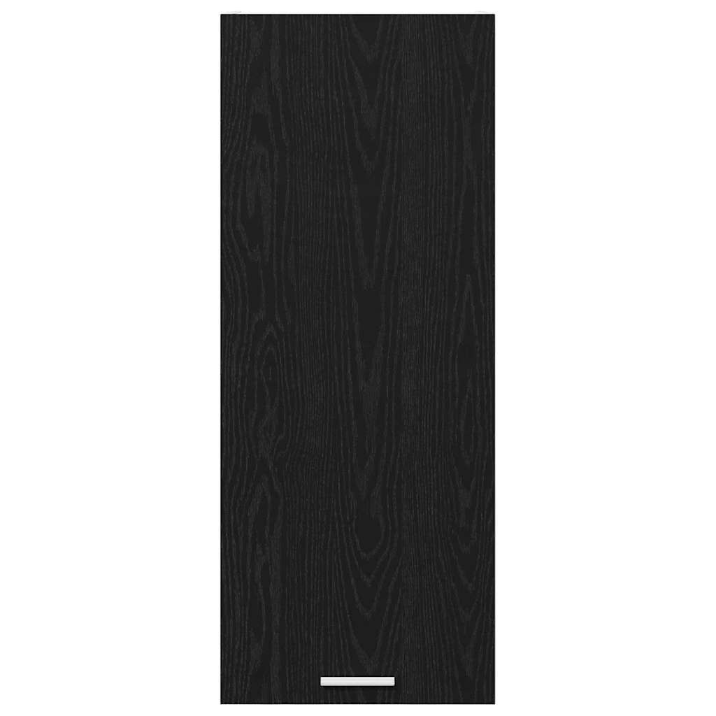 Hengende skap med dør Svart Eik 40 x 31 x 100 cm Konstruert tre