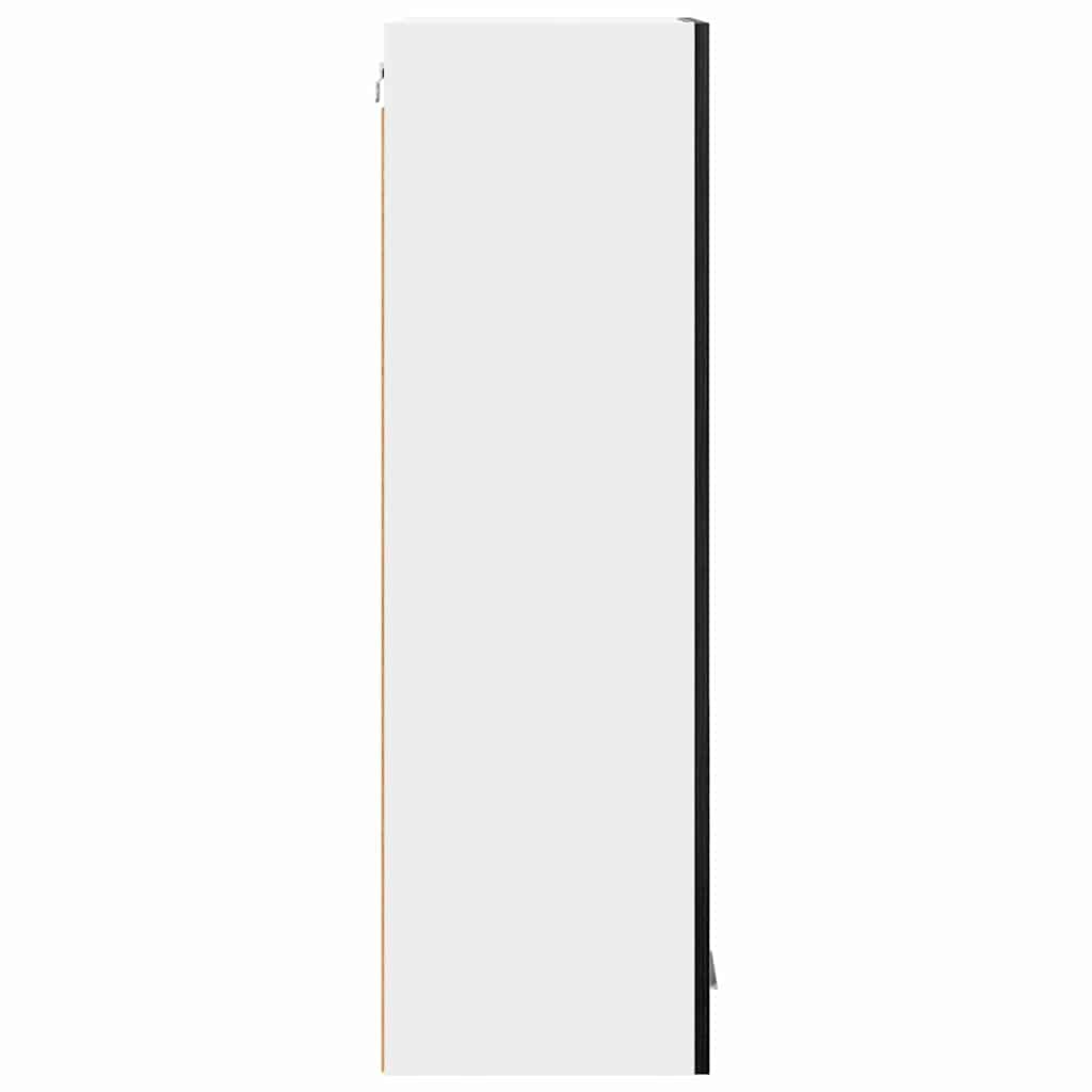 Hengende skap med dør Svart Eik 40 x 31 x 100 cm Konstruert tre