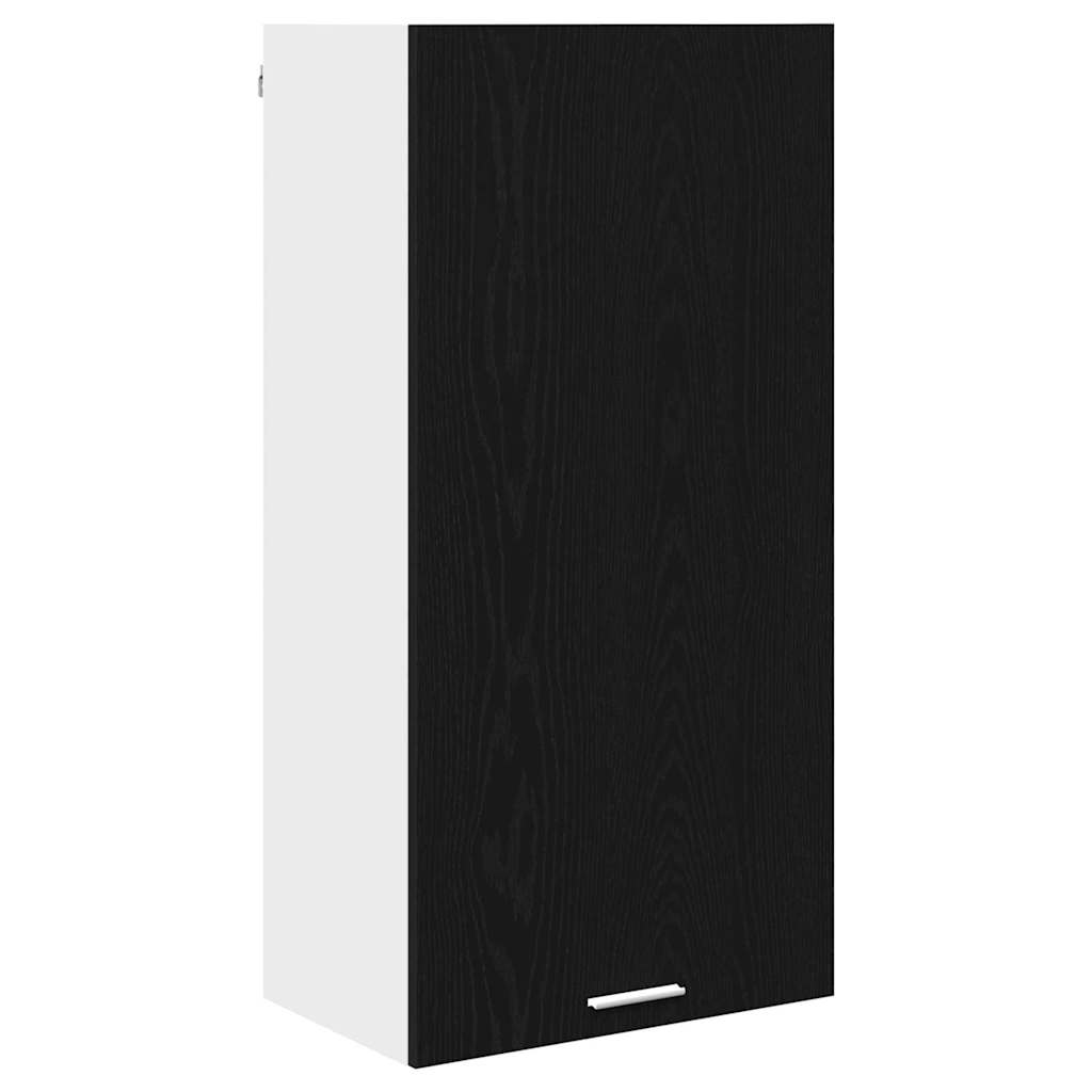 Hengende skap Svart eik og hvit 50 x 31 x 100 cm Konstruert tre