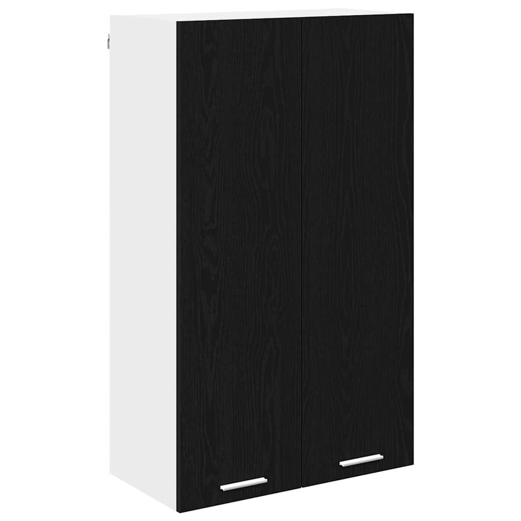 Hengende skap med dør Svart Eik 60 x 31 x 100 cm Konstruert tre