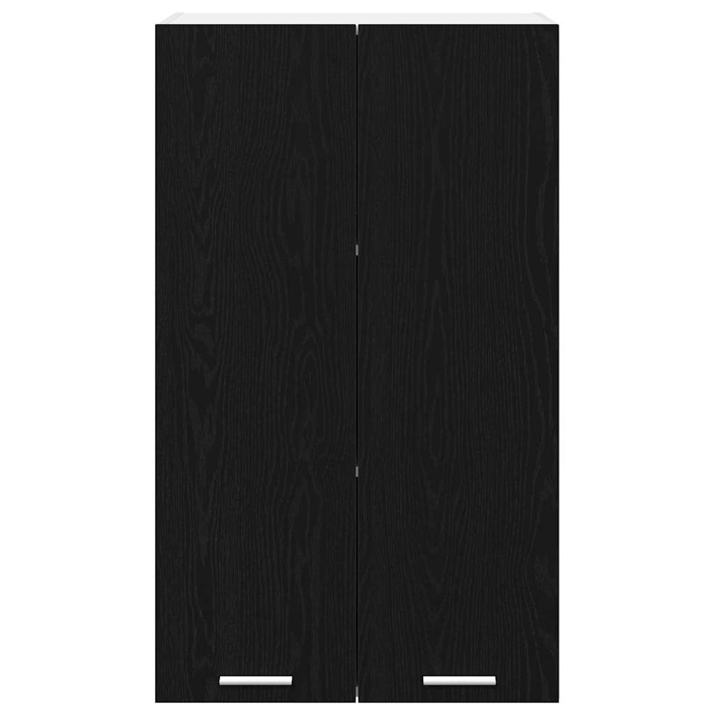 Hengende skap med dør Svart Eik 60 x 31 x 100 cm Konstruert tre