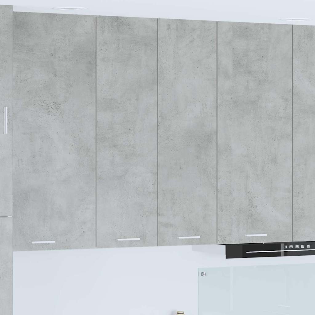 Hengende skap med dør Betonggrå 60 x 31 x 100 cm Konstruert tre
