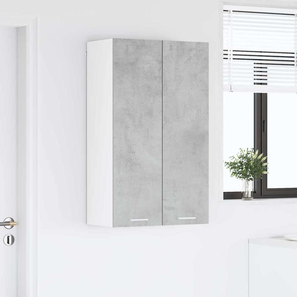 Hengende skap med dør Betonggrå 60 x 31 x 100 cm Konstruert tre
