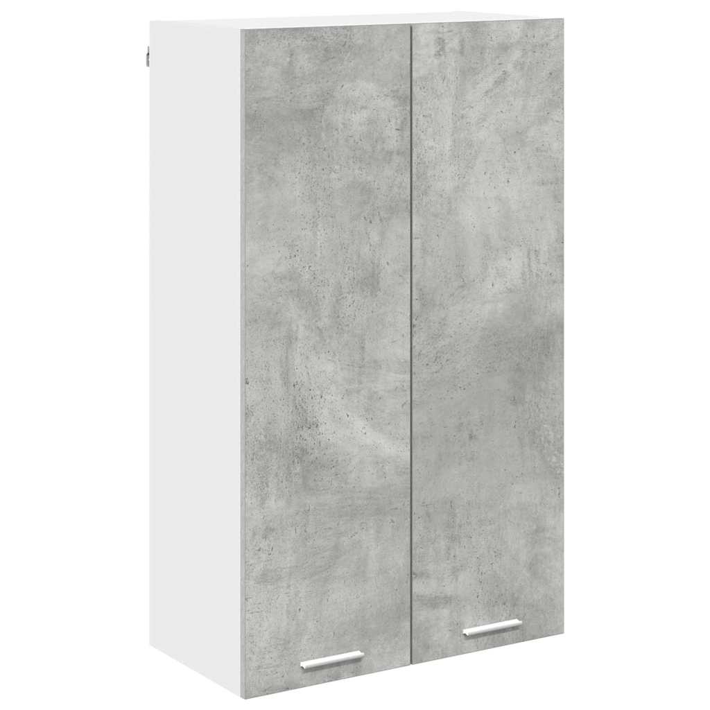 Hengende skap med dør Betonggrå 60 x 31 x 100 cm Konstruert tre
