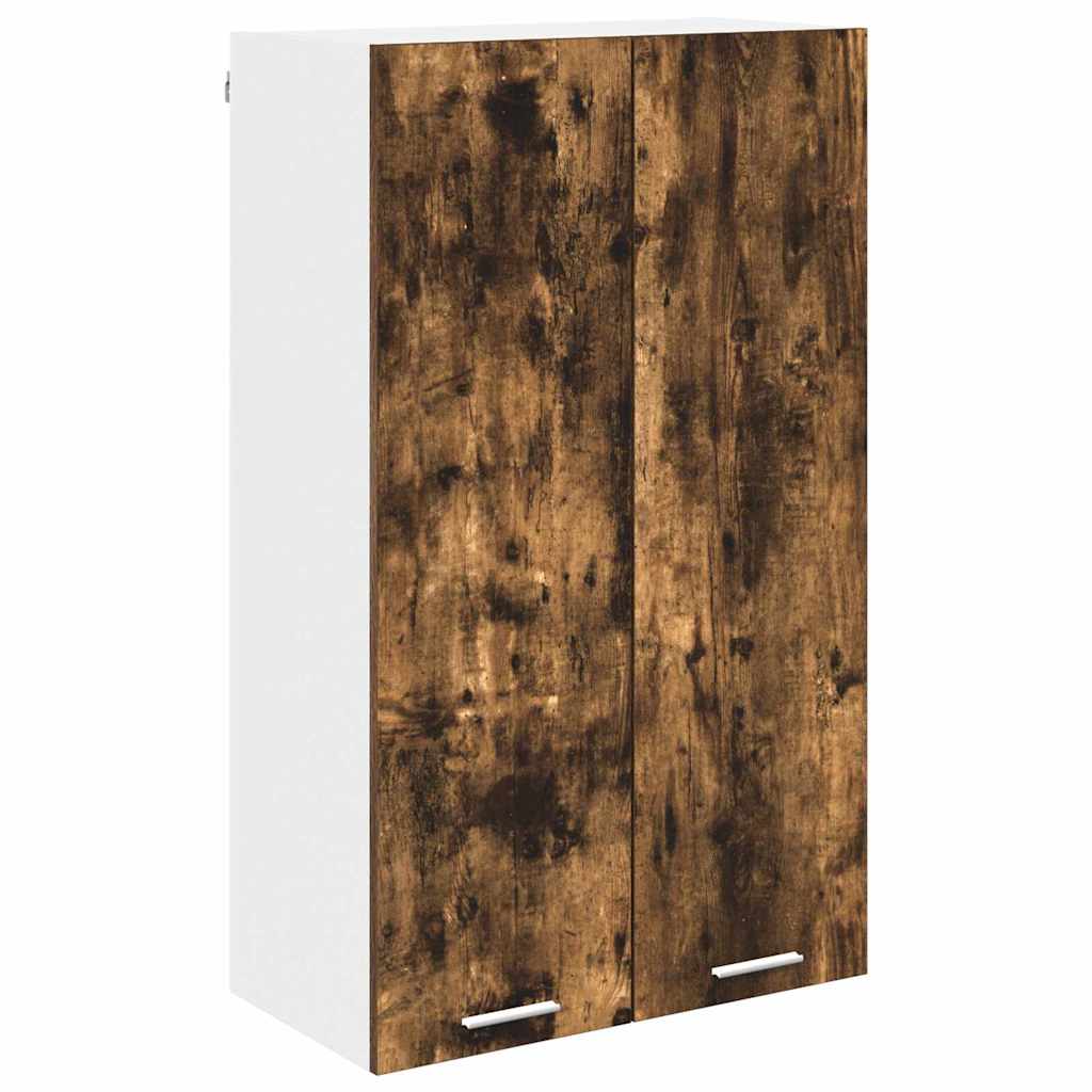 Hengende skap med dør Røkt eik 60 x 31 x 100 cm Konstruert tre