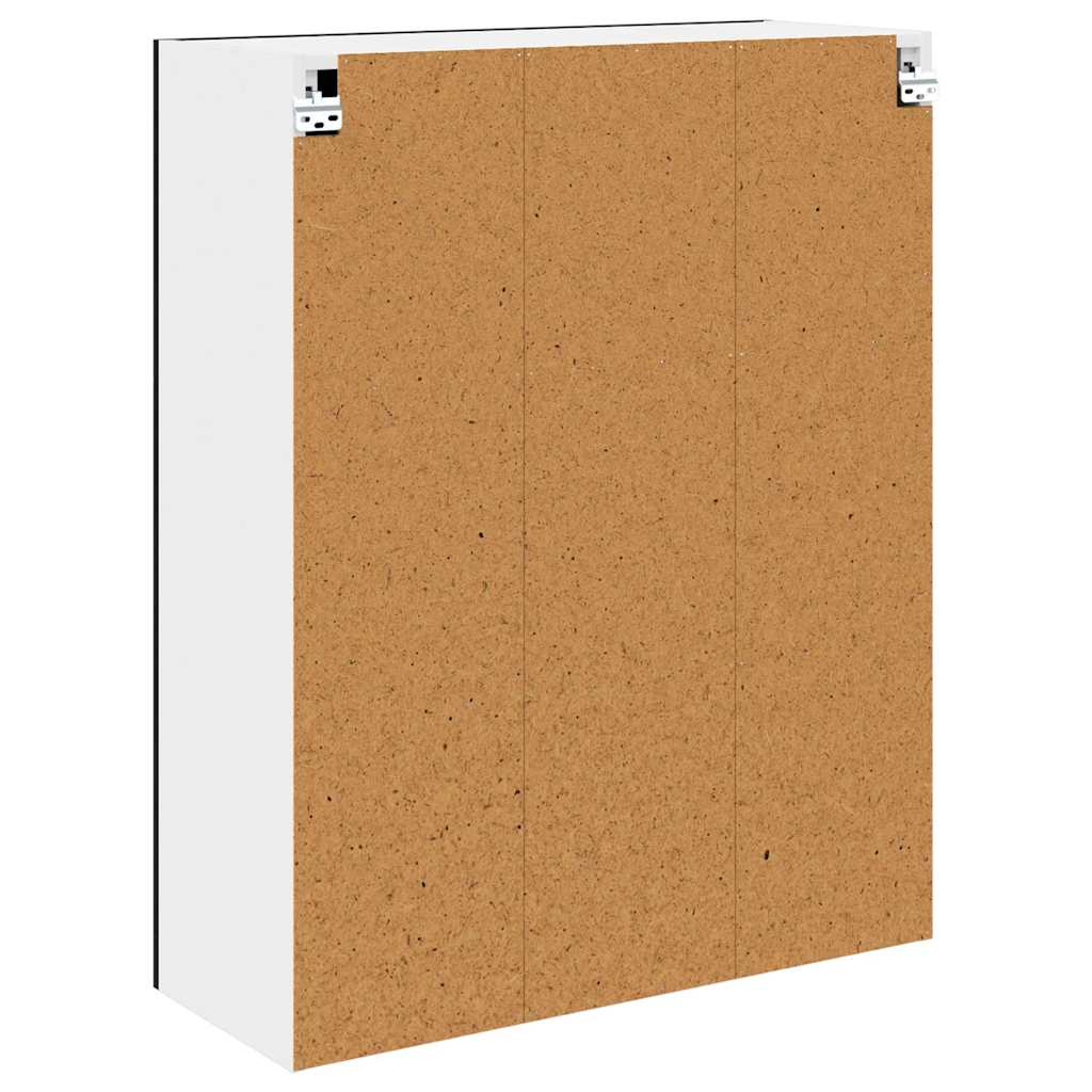 Hengende skap med dør Svart Eik 80 x 31 x 100 cm Konstruert tre