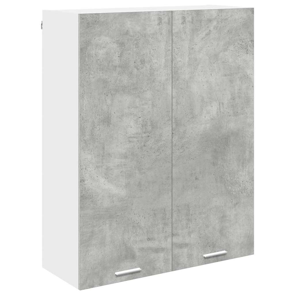 Hengende skap med dør Betonggrå 80 x 31 x 100 cm Konstruert tre