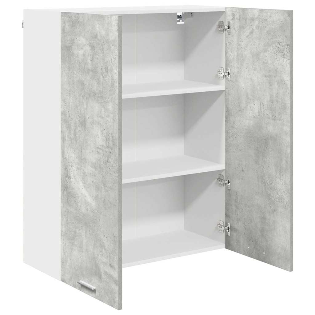 Hengende skap med dør Betonggrå 80 x 31 x 100 cm Konstruert tre