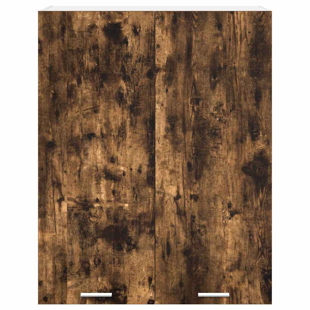 Hengende skap med dør Røkt eik 80 x 31 x 100 cm Konstruert tre