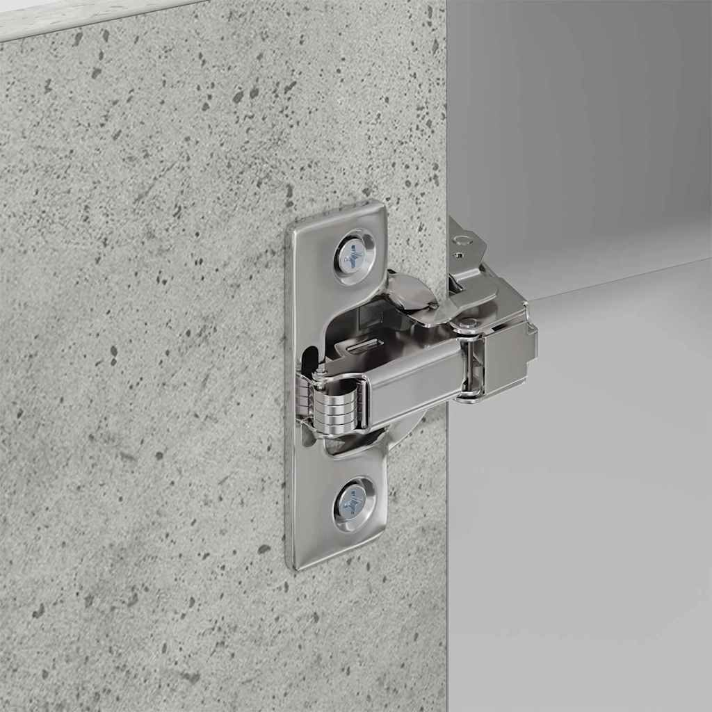 Hengende skap Betonggrå og hvit 57 x 57 x 100 cm Konstruert tre