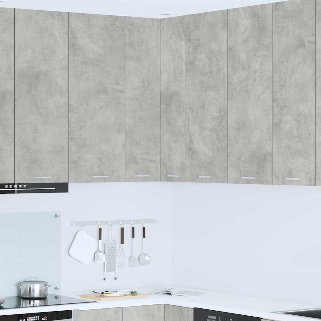Hengende skap Betonggrå og hvit 57 x 57 x 100 cm Konstruert tre