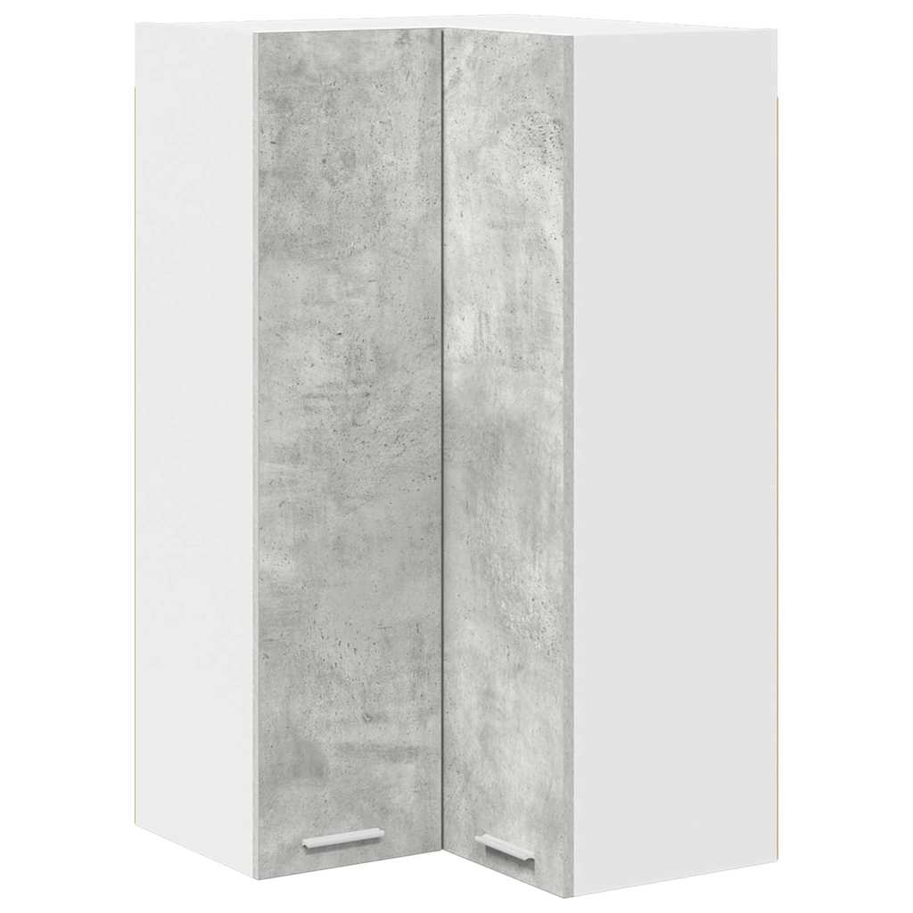Hengende skap Betonggrå og hvit 57 x 57 x 100 cm Konstruert tre