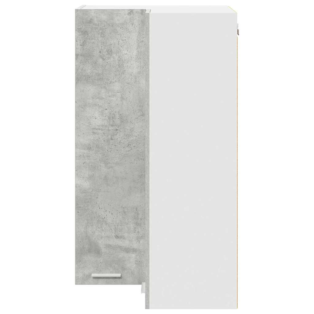 Hengende skap Betonggrå og hvit 57 x 57 x 100 cm Konstruert tre