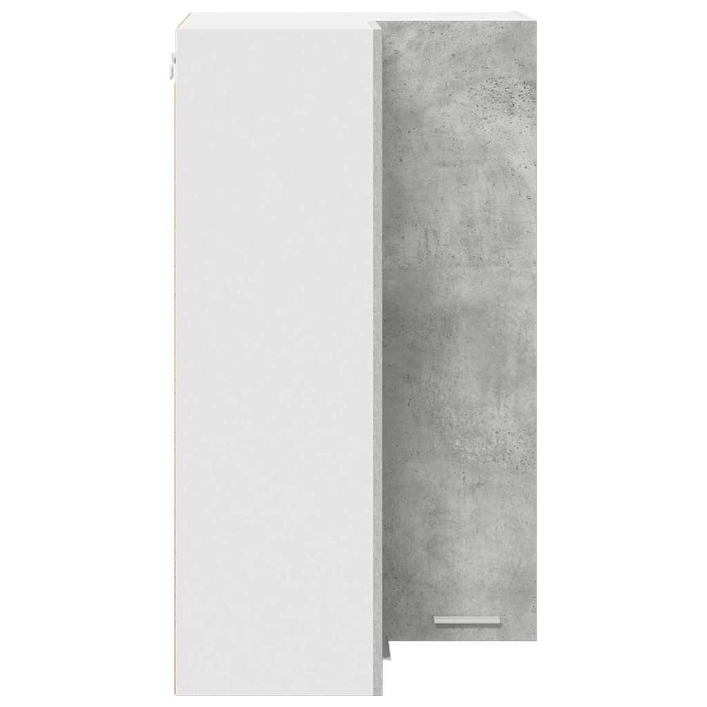 Hengende skap Betonggrå og hvit 57 x 57 x 100 cm Konstruert tre