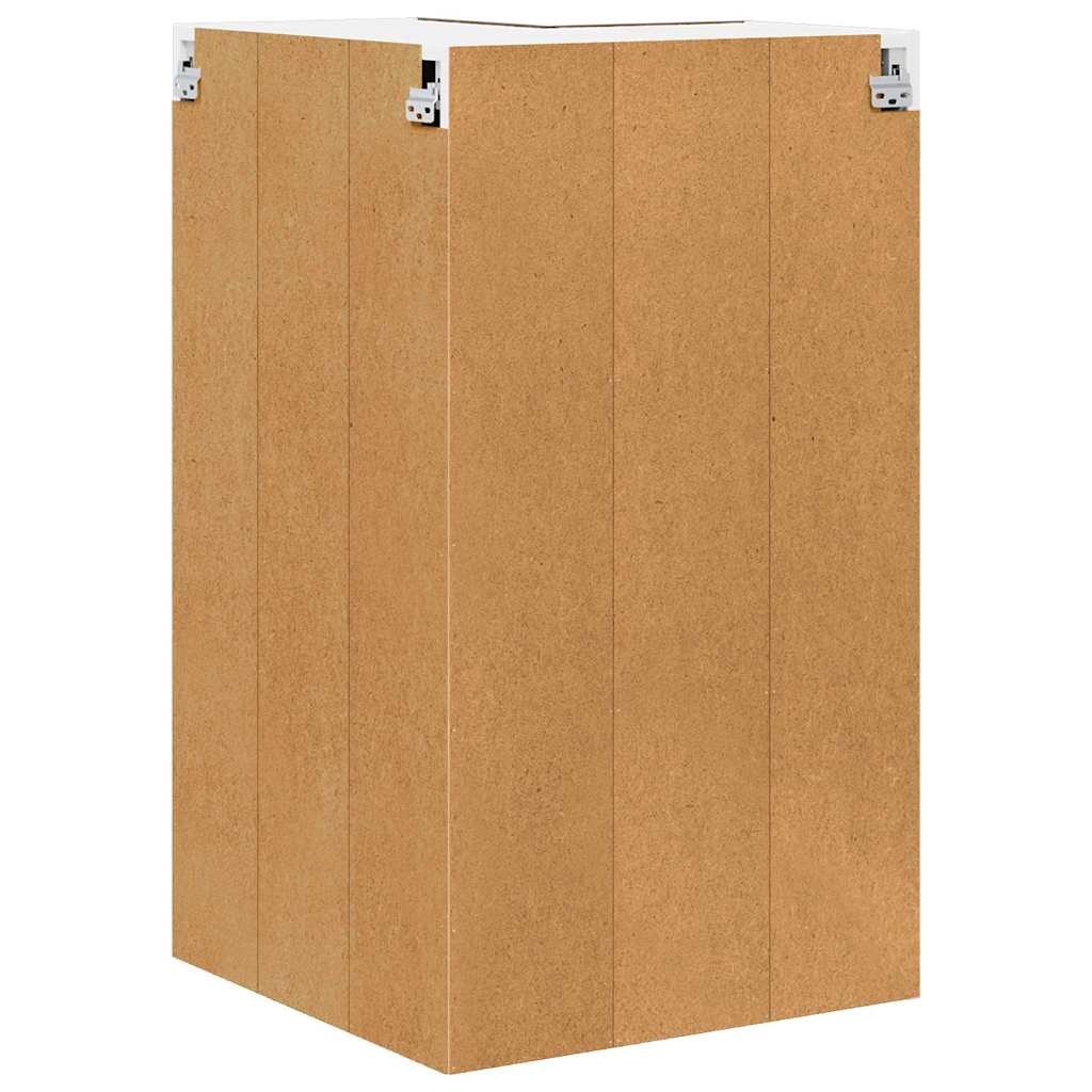 Hengende skap Røkt eik og hvit 57 x 57 x 100 cm Konstruert tre