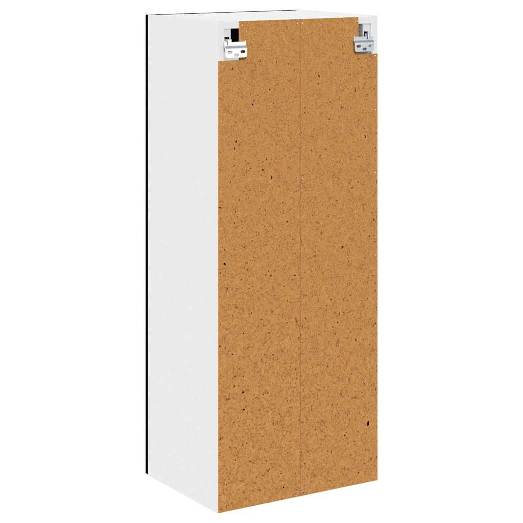 Hengende skap med dør Svart Eik 40 x 31 x 100 cm Konstruert tre