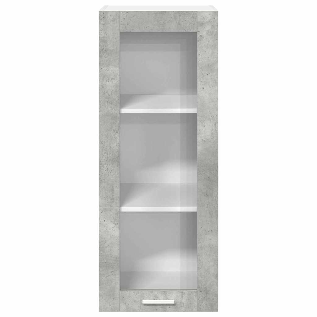 Hengende skap med dør Betonggrå 40 x 31 x 100 cm Konstruert tre