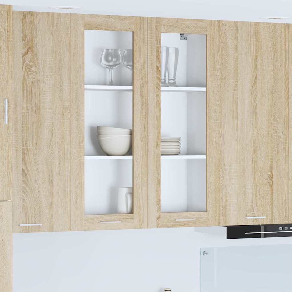 Hengende skap Sonoma eik 80 x 31 x 100 cm Konstruert tre