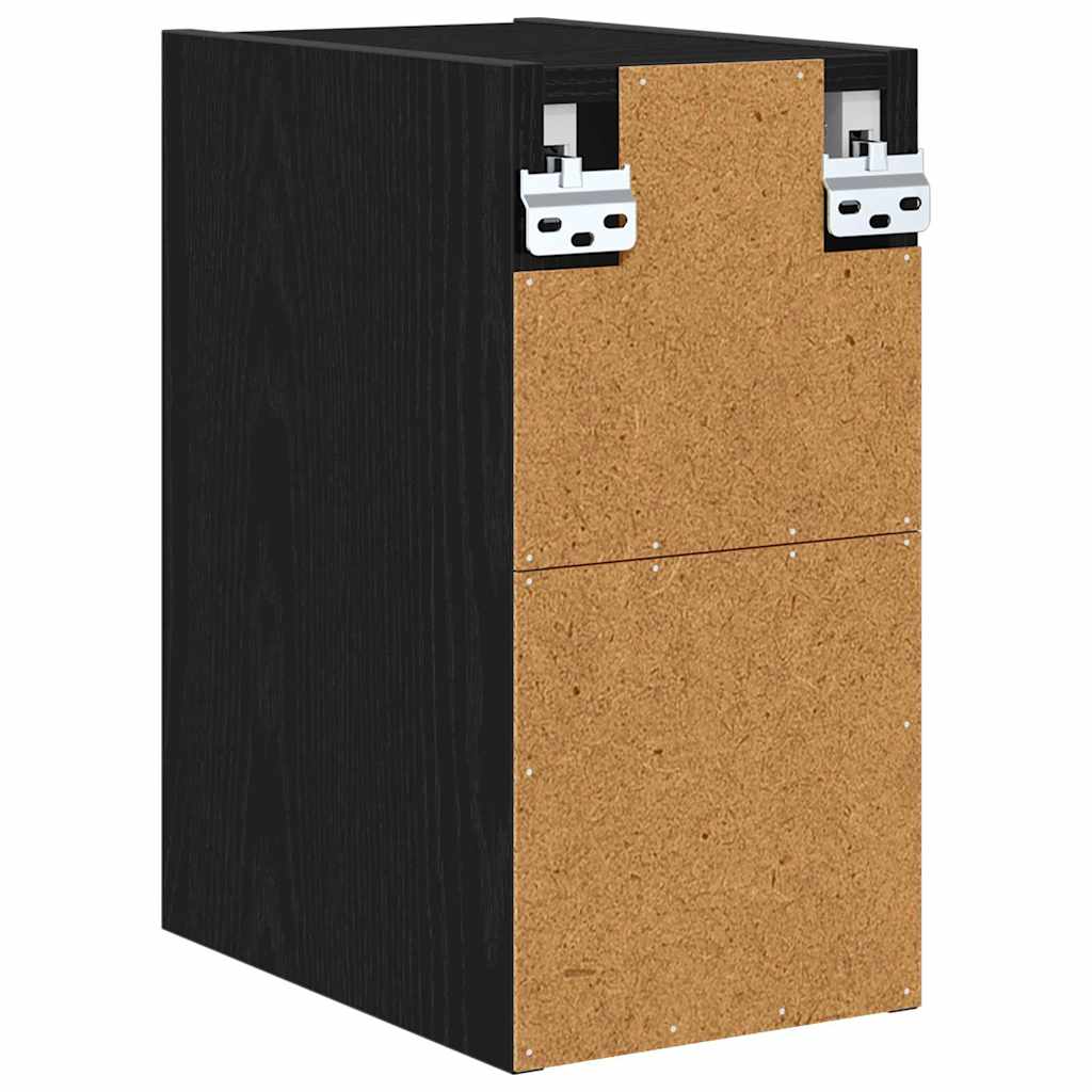 Hengende skap Svart Eik 20 x 29,5 x 40 cm Konstruert tre