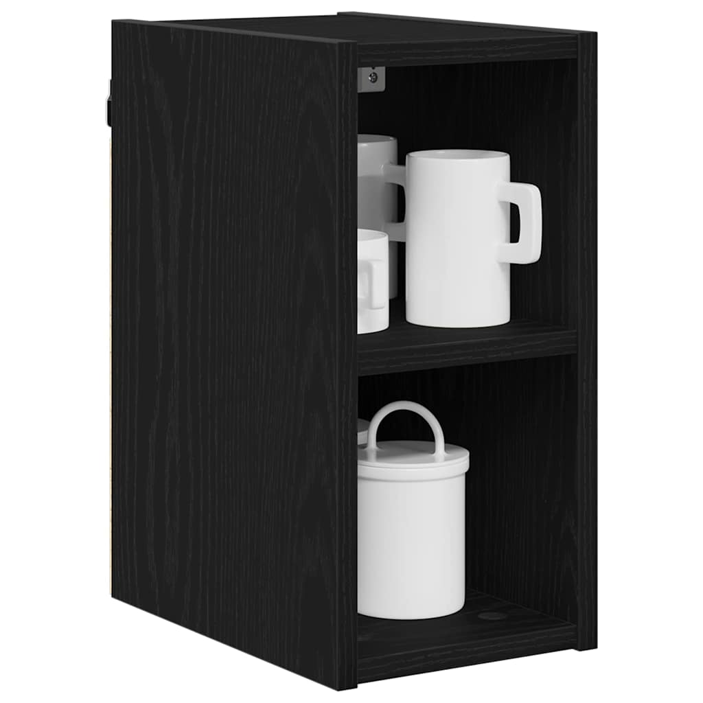 Hengende skap Svart Eik 20 x 29,5 x 40 cm Konstruert tre