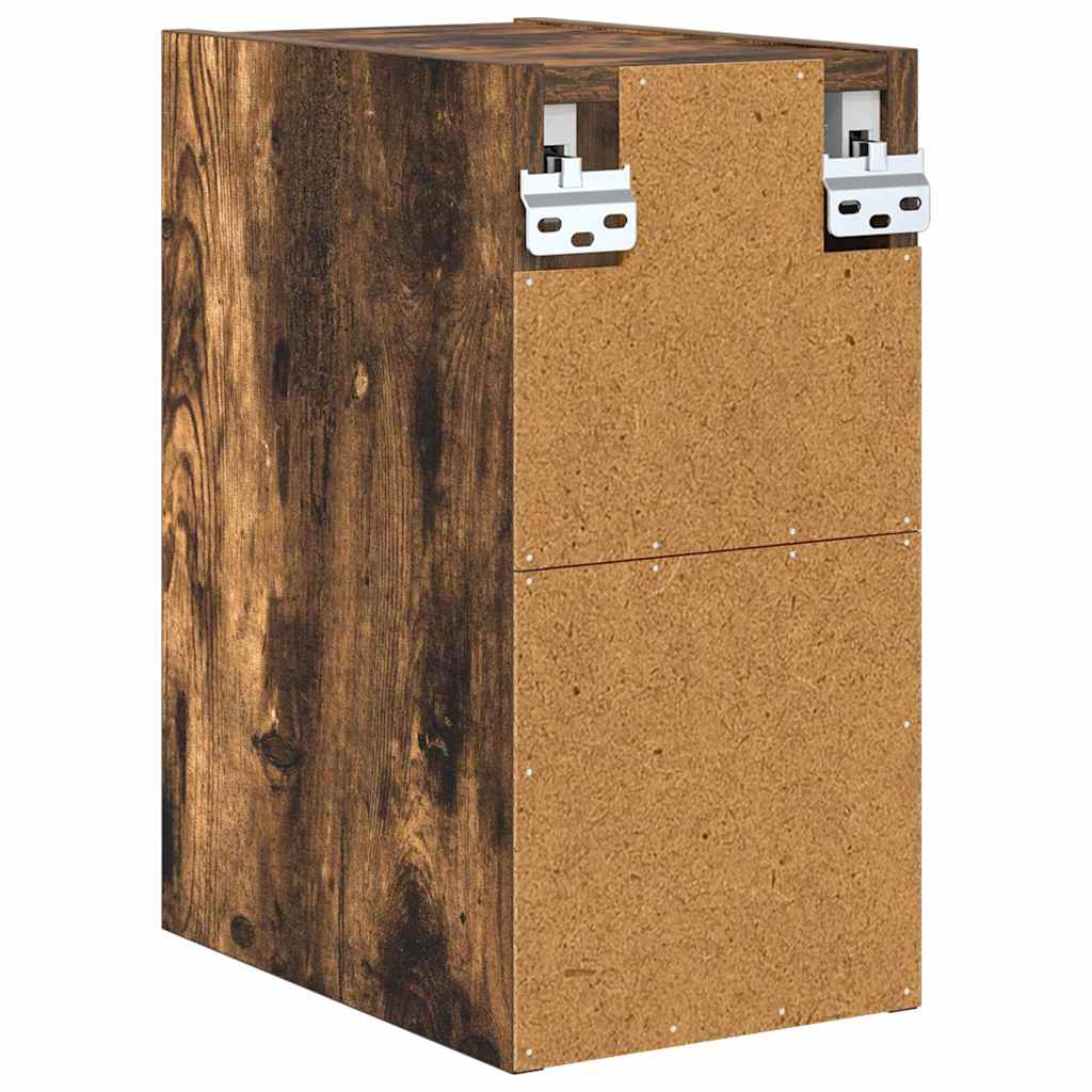 Hengende skap Røkt eik 20 x 29,5 x 40 cm Konstruert tre