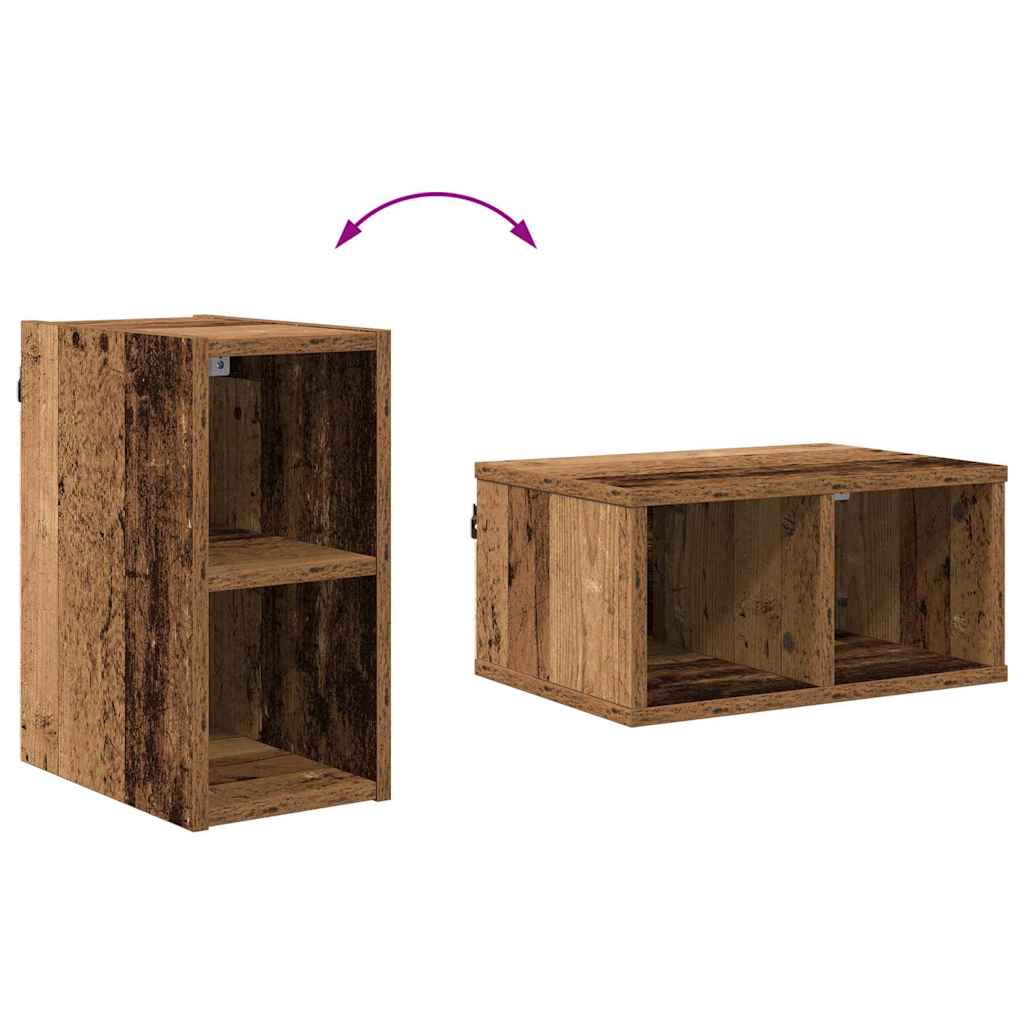 Hengende skap Gammelt tre 20 x 29,5 x 40 cm Konstruert tre