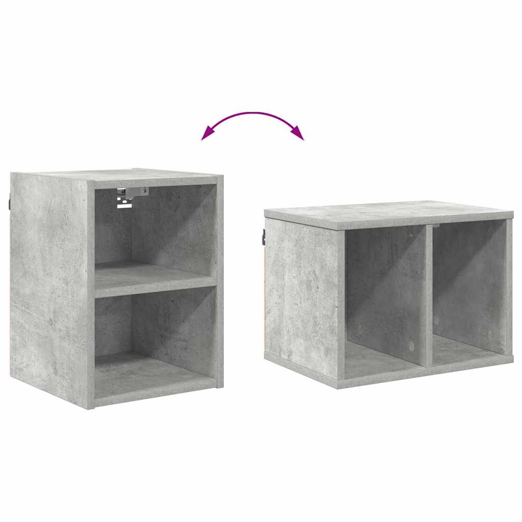Hengende skap Betonggrå 30 x 29,5 x 40 cm Konstruert tre