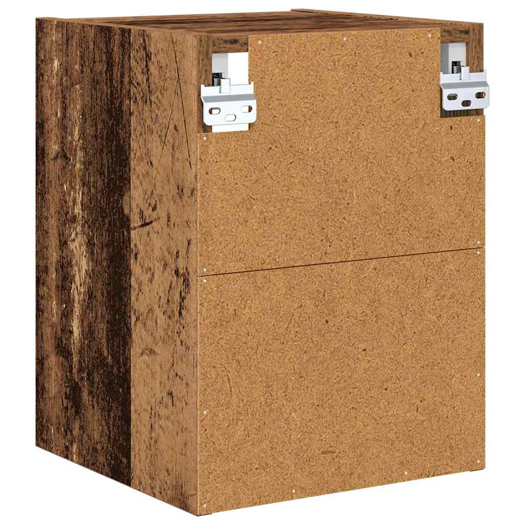 Hengende skap Gammelt tre 30 x 29,5 x 40 cm Konstruert tre