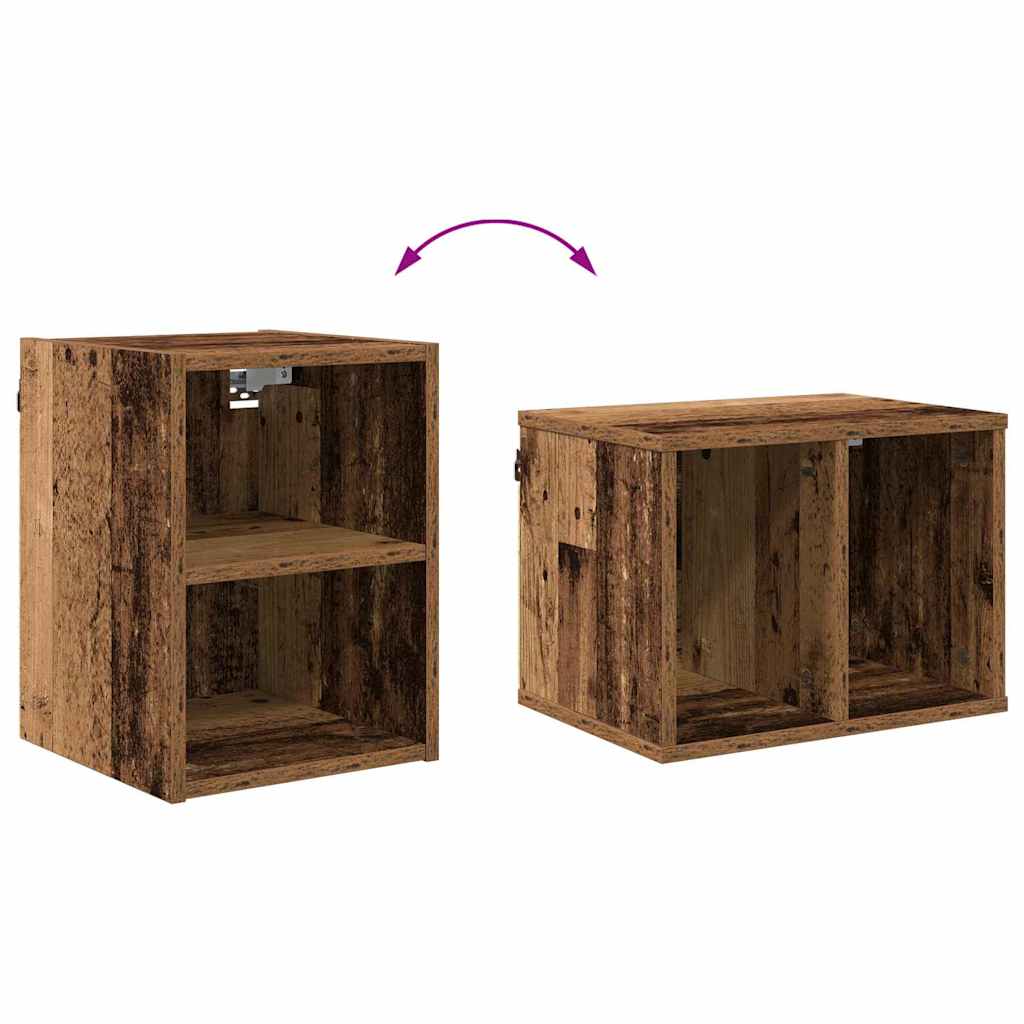 Hengende skap Gammelt tre 30 x 29,5 x 40 cm Konstruert tre