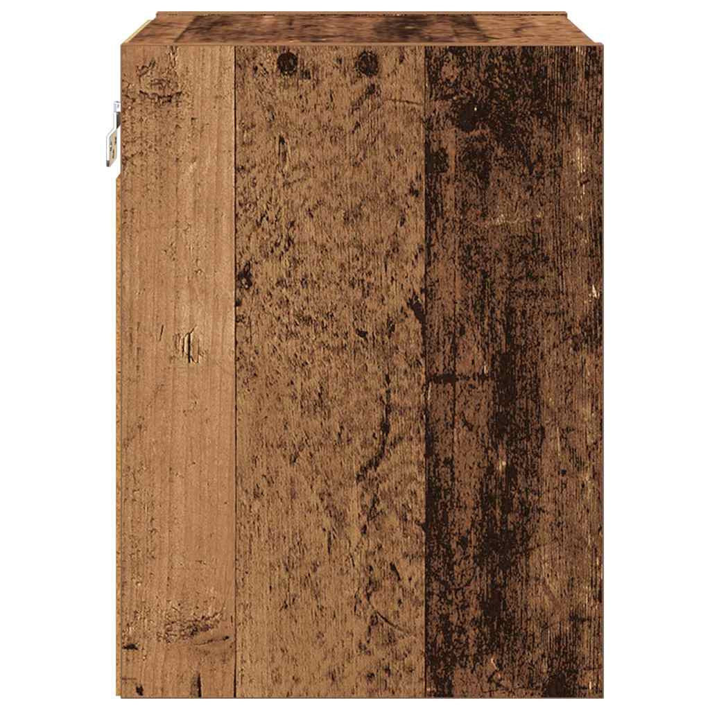 Hengende skap Gammelt tre 30 x 29,5 x 40 cm Konstruert tre