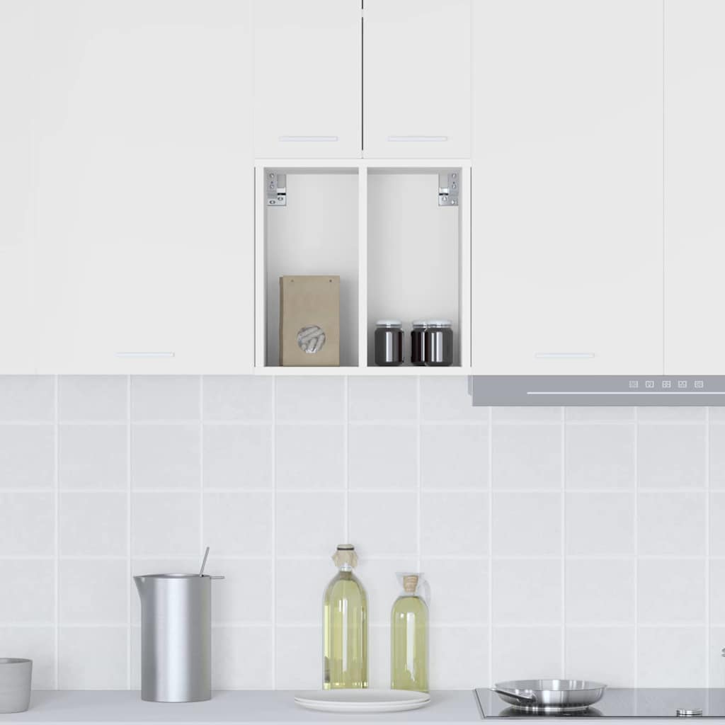 Hengende skap med lagring Hvit 40 x 29,5 x 40 cm Konstruert tre