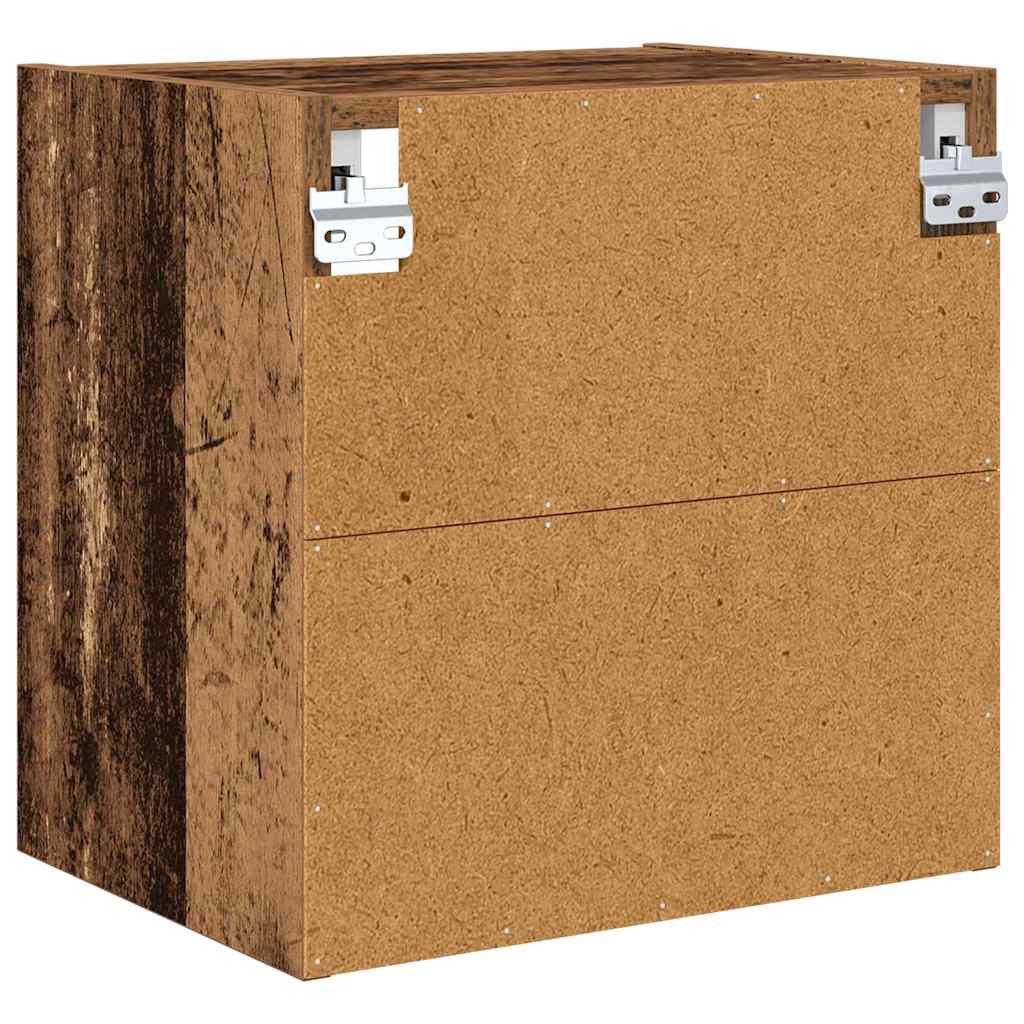 Hengende skap Gammelt tre 40 x 29,5 x 40 cm Konstruert tre