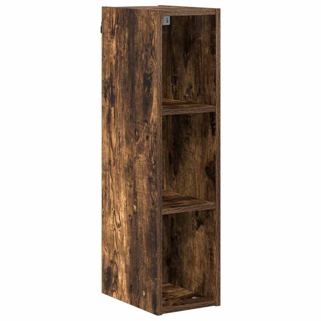 Hengende skap Røkt eik 20 x 29,5 x 80 cm Konstruert tre