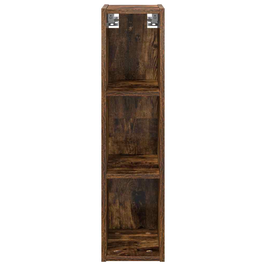 Hengende skap Røkt eik 20 x 29,5 x 80 cm Konstruert tre