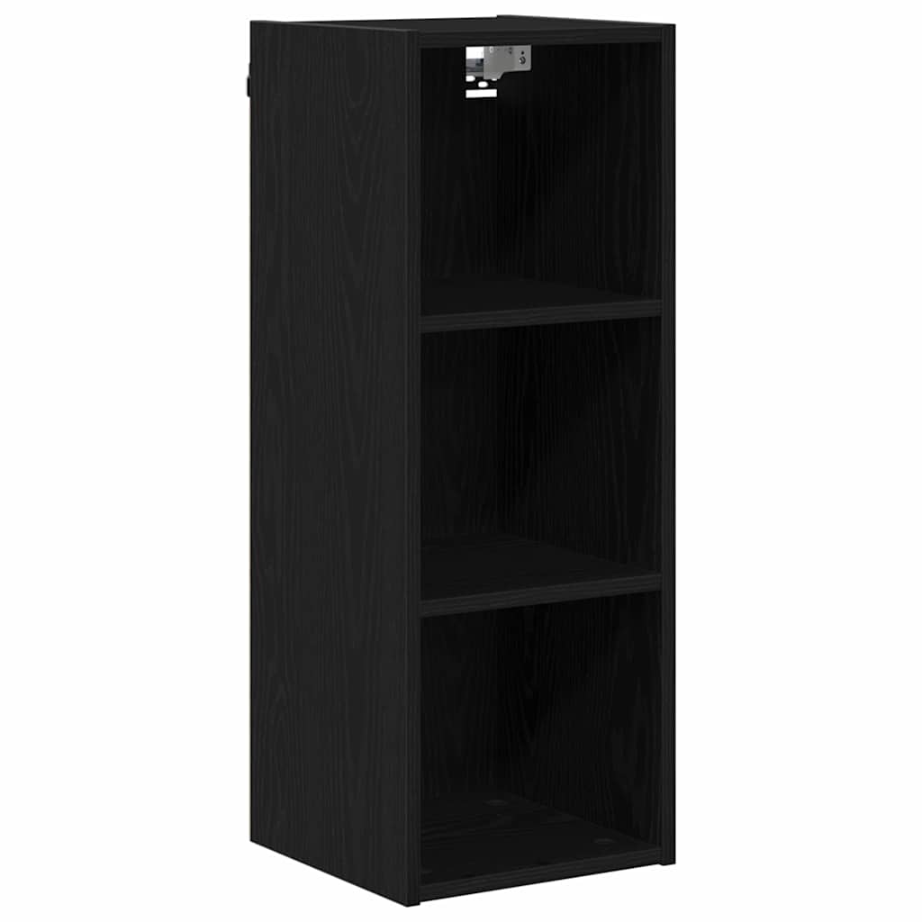 Hengende skap Svart Eik 30 x 29,5 x 80 cm Konstruert tre