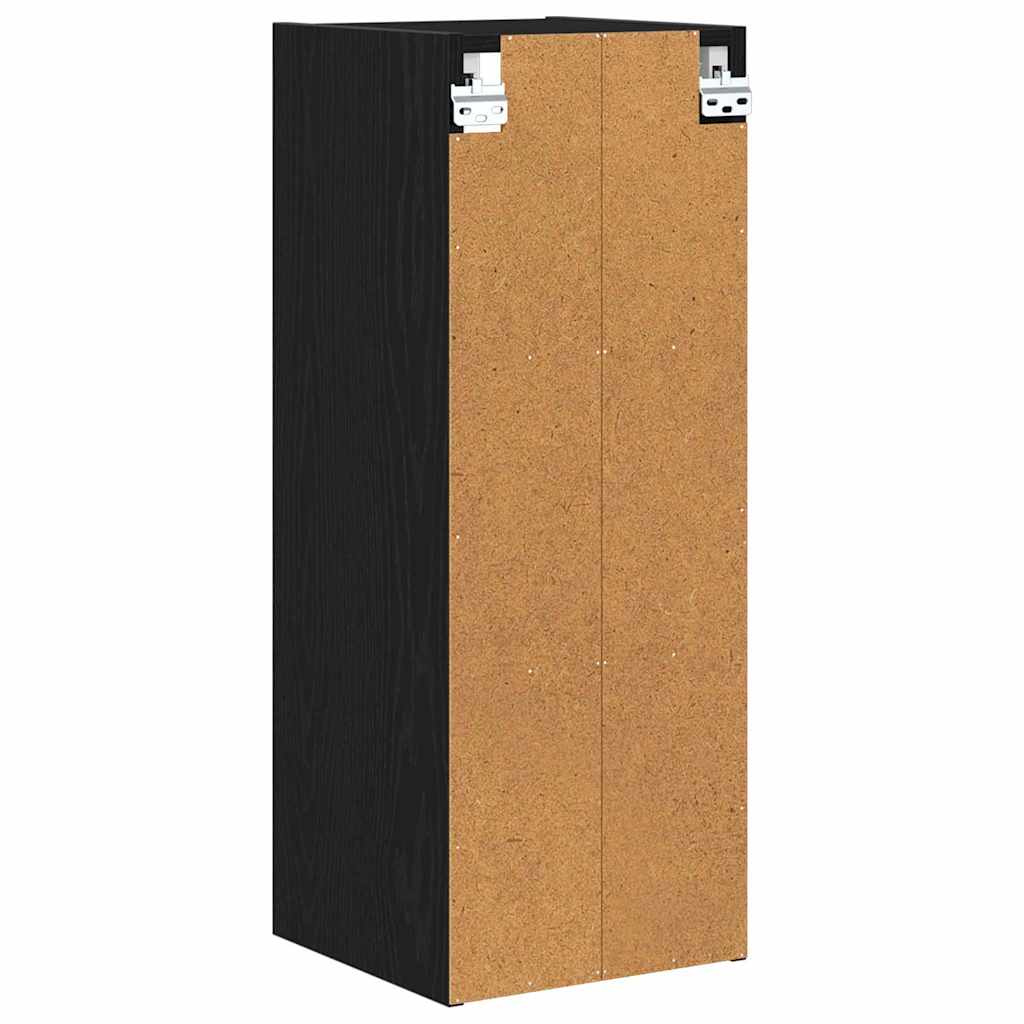 Hengende skap Svart Eik 30 x 29,5 x 80 cm Konstruert tre