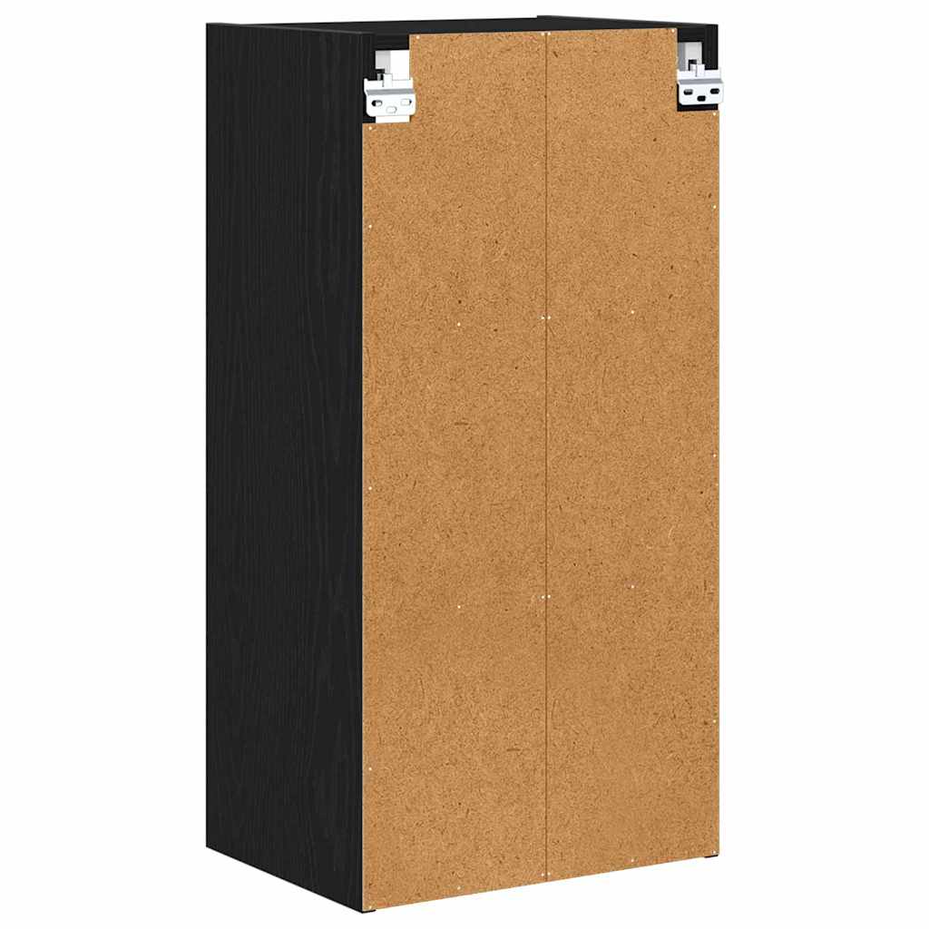 Hengende skap Svart Eik 40 x 29,5 x 80 cm Konstruert tre