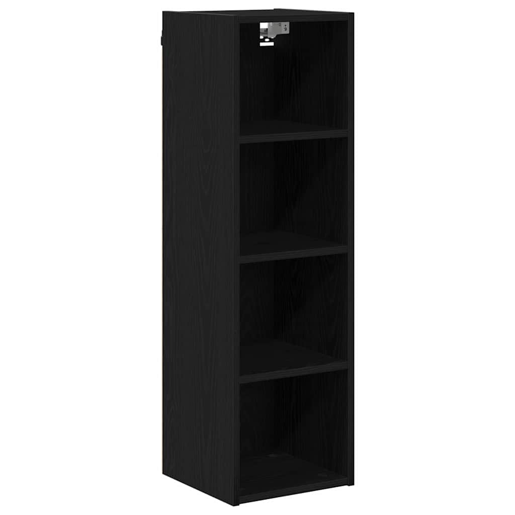 Hengende skap Svart Eik 30 x 29,5 x 100 cm Konstruert tre