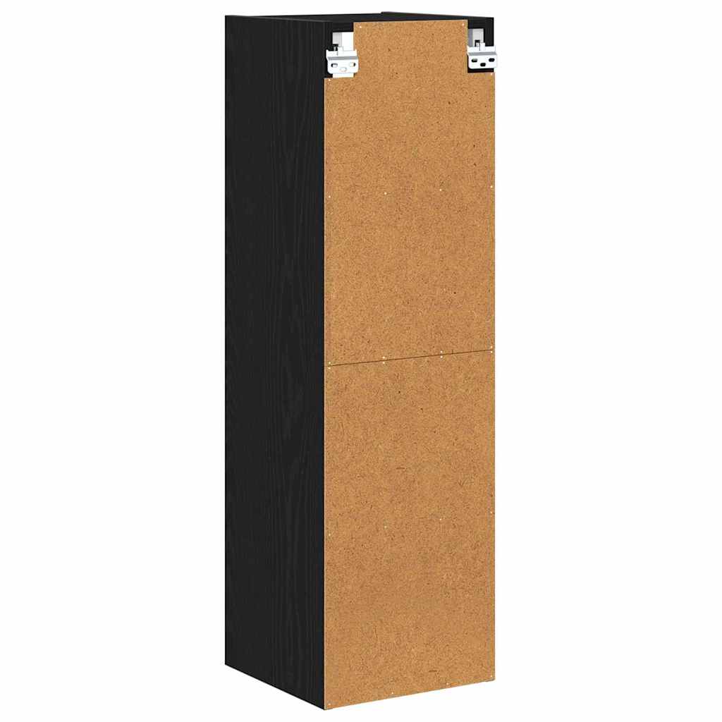 Hengende skap Svart Eik 30 x 29,5 x 100 cm Konstruert tre