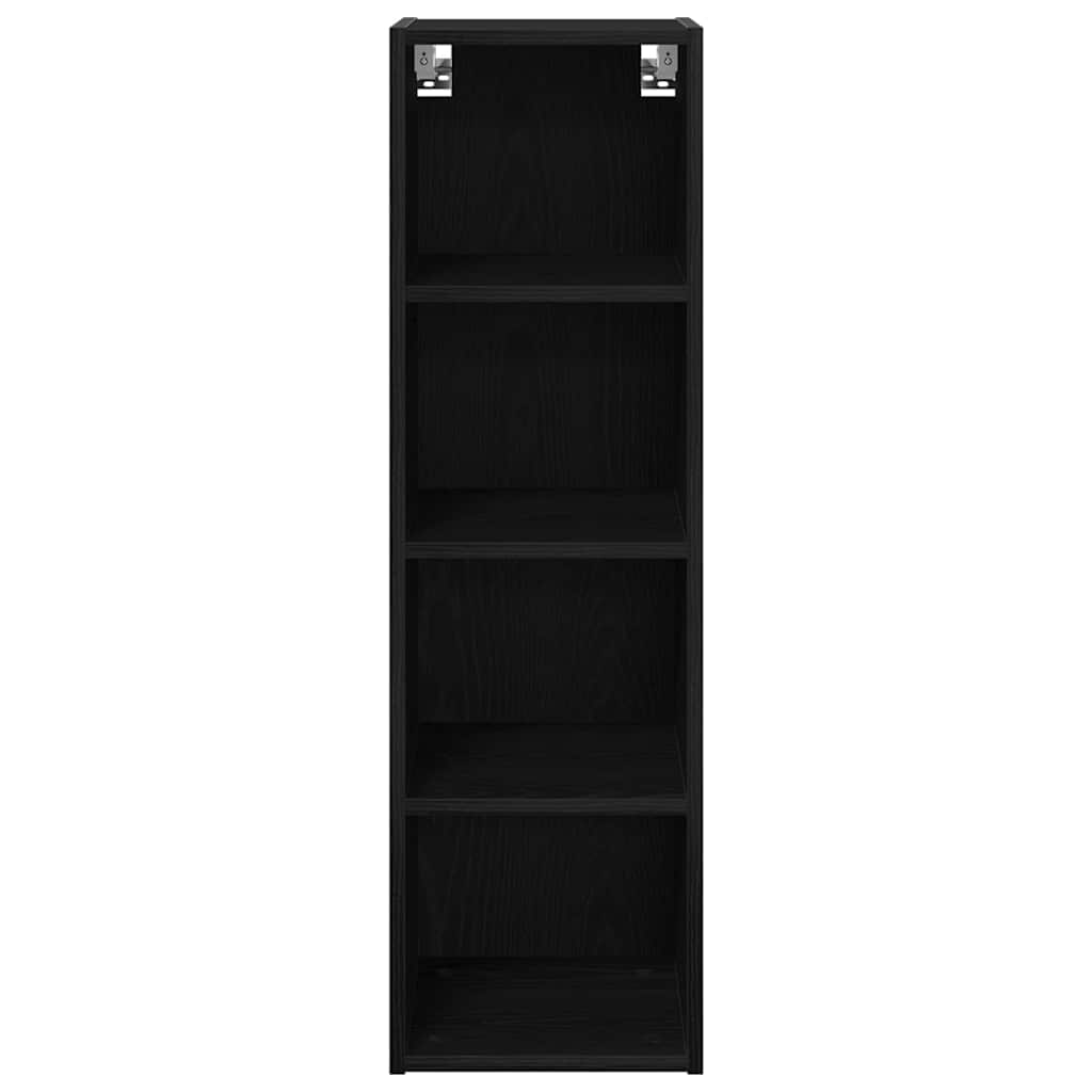 Hengende skap Svart Eik 30 x 29,5 x 100 cm Konstruert tre