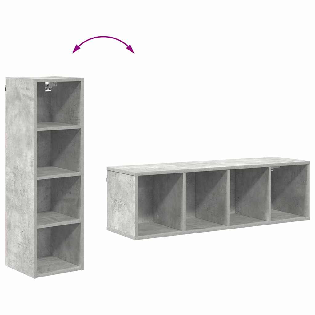 Hengende skap Betonggrå 30 x 29,5 x 100 cm Konstruert tre