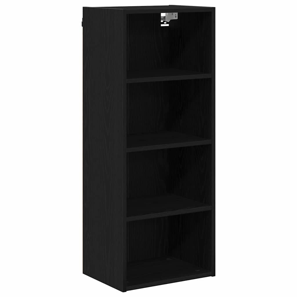 Hengende skap Svart Eik 40 x 29,5 x 100 cm Konstruert tre