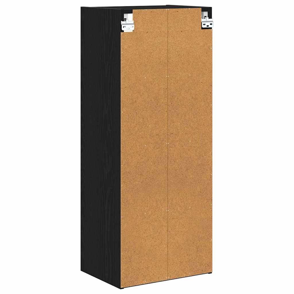 Hengende skap Svart Eik 40 x 29,5 x 100 cm Konstruert tre