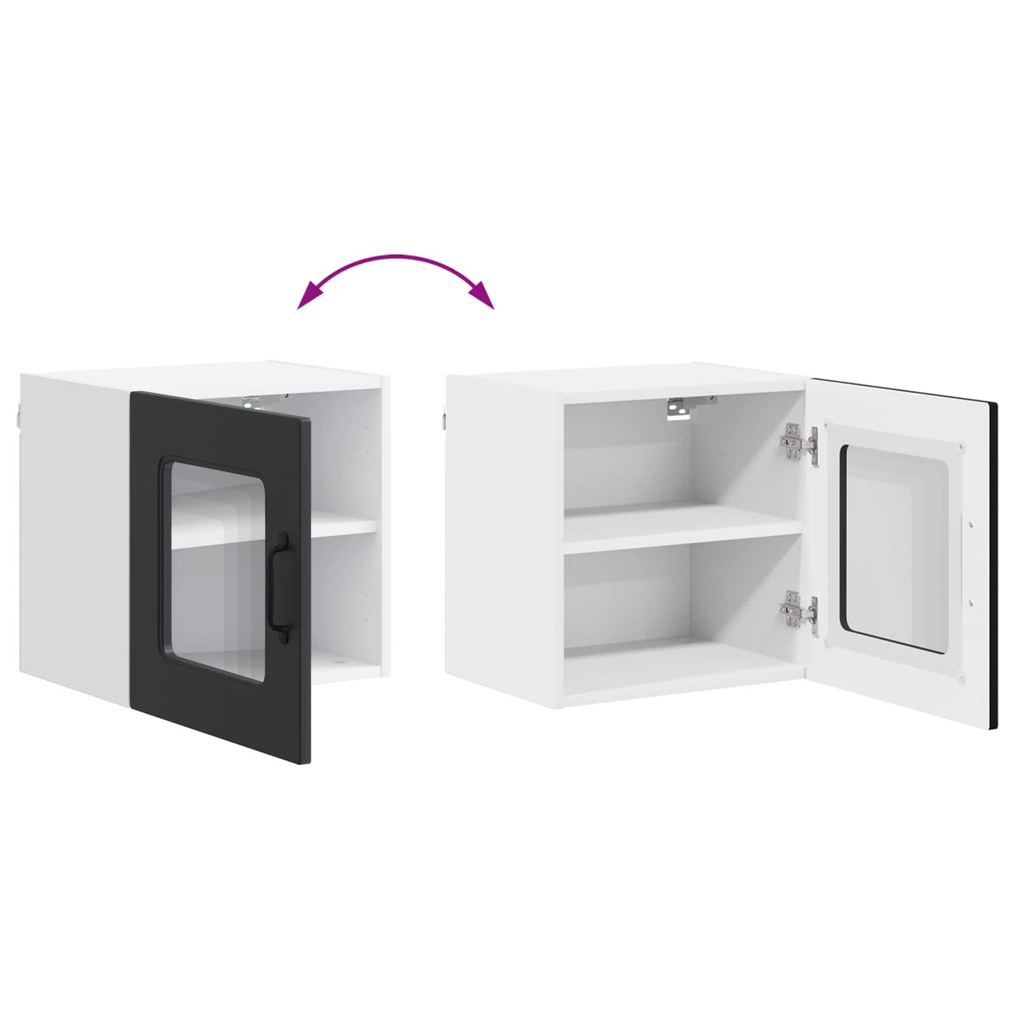 Oppvaskmaskin-panel Kalmar Svart 40 x 31 x 40 cm Konstruert tre