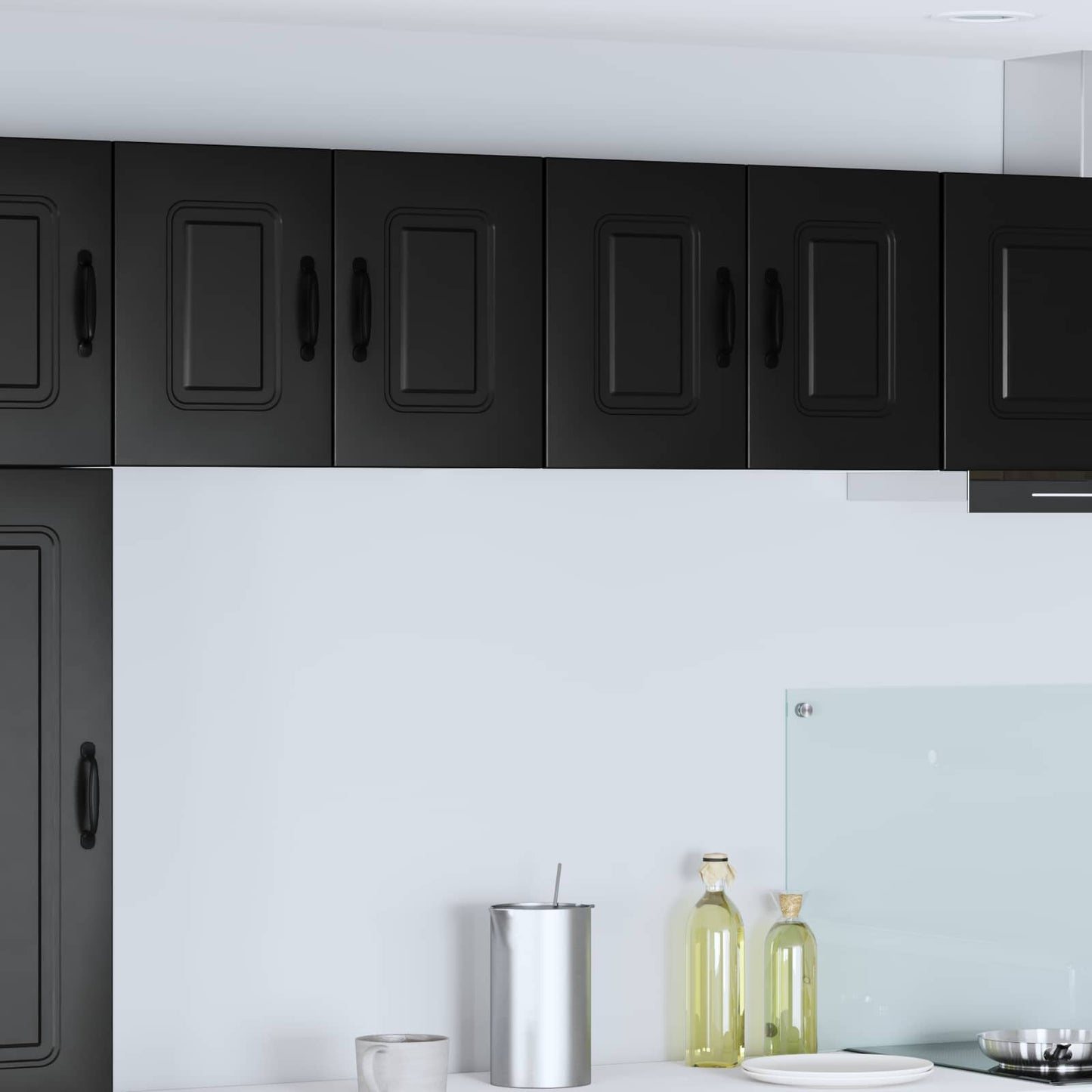 Oppvaskmaskin-panel Kalmar Svart 60 x 31 x 40 cm Konstruert tre