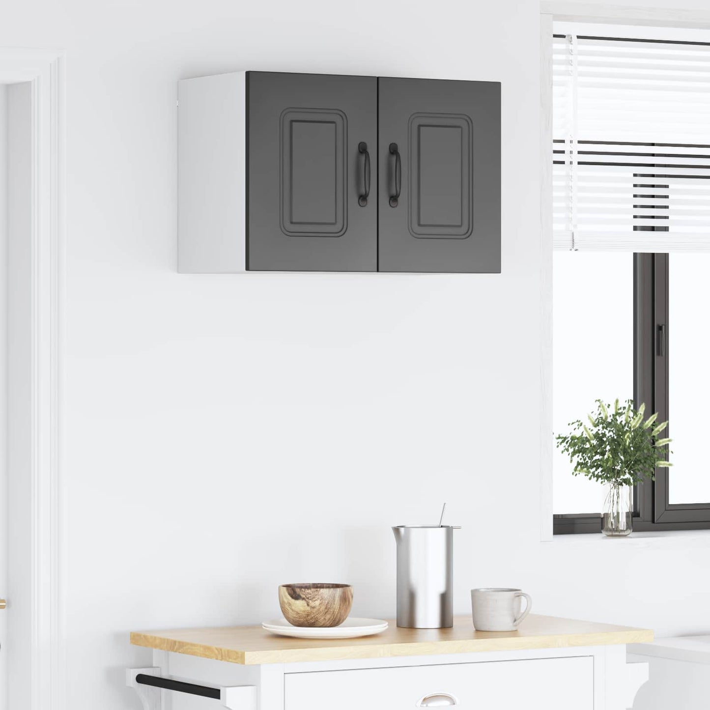 Oppvaskmaskin-panel Kalmar Svart 60 x 31 x 40 cm Konstruert tre